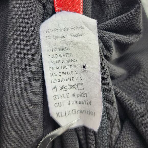 J Mode USA Pants Womens XL Black Pull On Wide Leg Flare Fold Over Waist Stretch - Picture 7 of 12